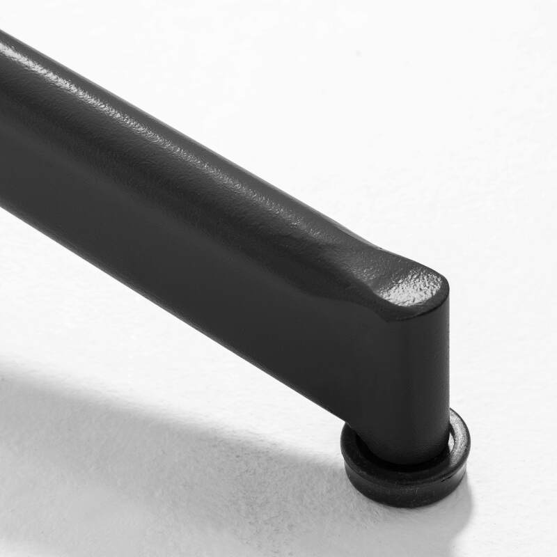 Tavolo da giardino bistrot rotondo reclinabile in metallo per 4 persone Ø70x72 cm  (4/7)