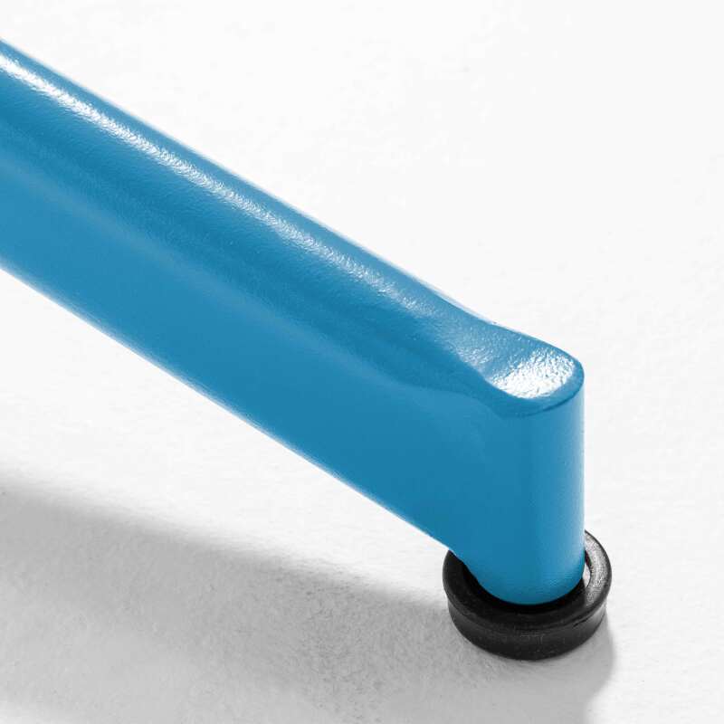 Tavolo da giardino bistrot rotondo reclinabile in metallo per 4 persone Ø70x72 cm  (5/7)