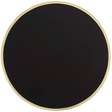 Piano tavolo in multistrato con rivestimento in laminato e bordi in alluminio ⌀60 cm (2/7)