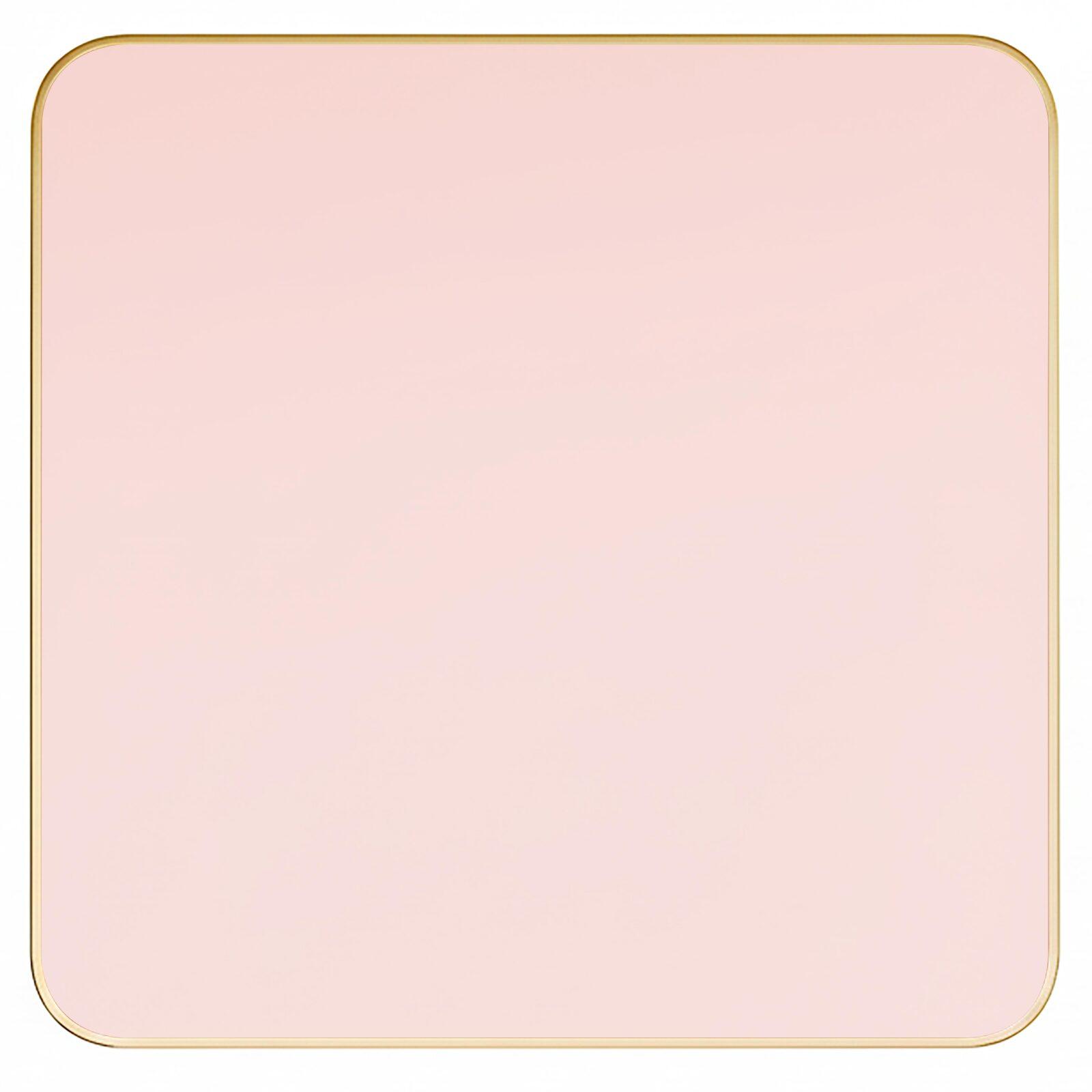 Piano del tavolo in laminato 70x70 cm con bordi in alluminio