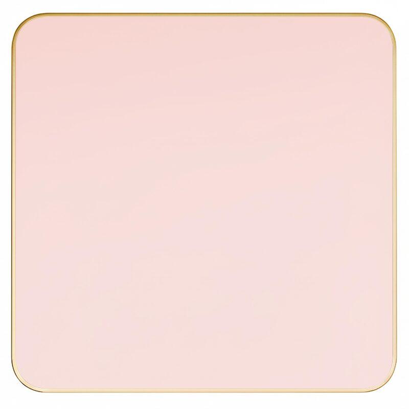 Piano del tavolo in laminato 70x70 cm con bordi in alluminio