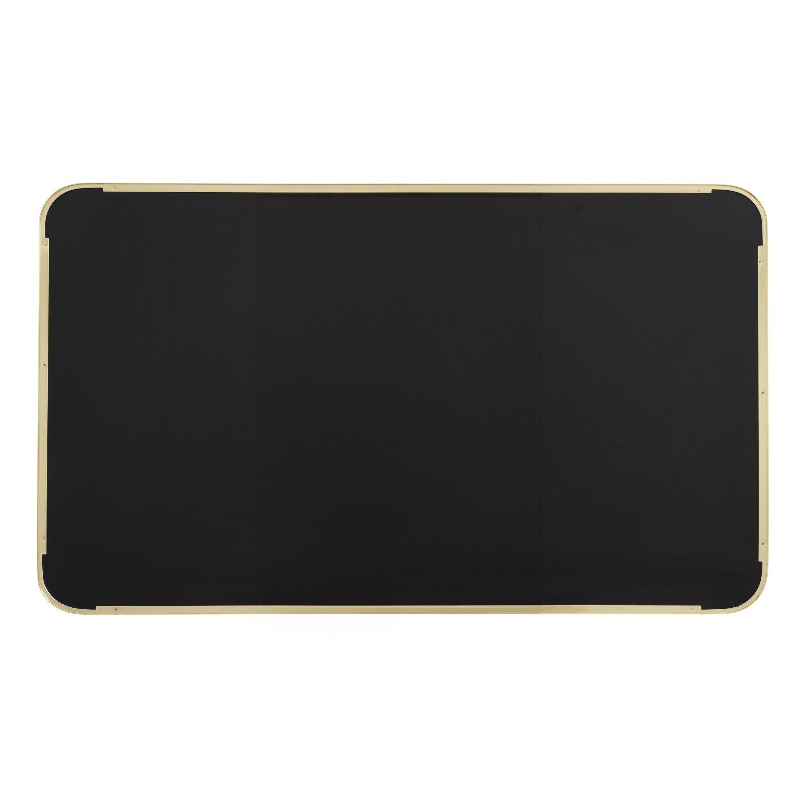 Piano del tavolo in laminato 120x60 cm con bordi in alluminio