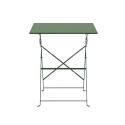 Tavolo da giardino bistrot quadrato pieghevole in metallo per 2 persone 60x60 cm