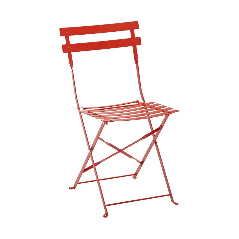 Sedie da giardino bistrot in metallo pieghevoli - Set di 2