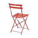 Sedie da giardino bistrot in metallo pieghevoli - Set di 2