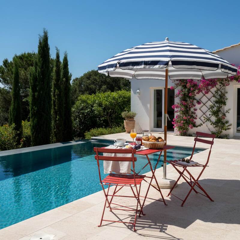 Sedie da giardino bistrot in metallo pieghevoli - Set di 2 (4/5)