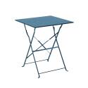 Tavolo da giardino bistrot quadrato pieghevole in metallo 60x60 cm e 2 sedie pieghevoli