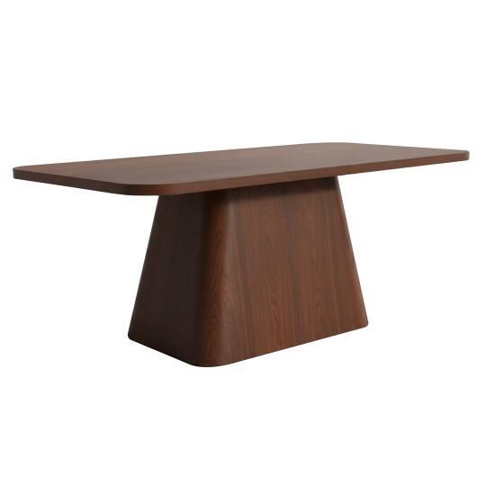 Tavolo da pranzo effetto legno per 4 persone