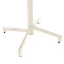 Tavolo da giardino bistrot quadrato inclnabile in metallo con piede incassato 70x70 cm e 2 sedie