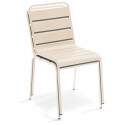 Tavolo da giardino bistrot quadrato inclnabile in metallo con piede incassato 70x70 cm e 2 sedie