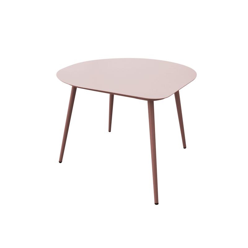 Tavolini piccoli impilabili da esterno rotondi in metallo 58x50x34 cm e 40x35x28 cm (3/7)