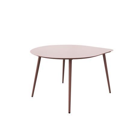 Tavolini piccoli impilabili da esterno rotondi in metallo 58x50x34 cm e 40x35x28 cm (4/7)