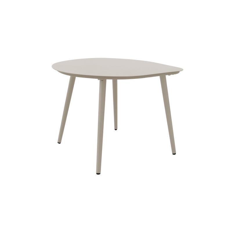 Tavolini piccoli impilabili da esterno rotondi in metallo 58x50x34 cm e 40x35x28 cm (6/7)