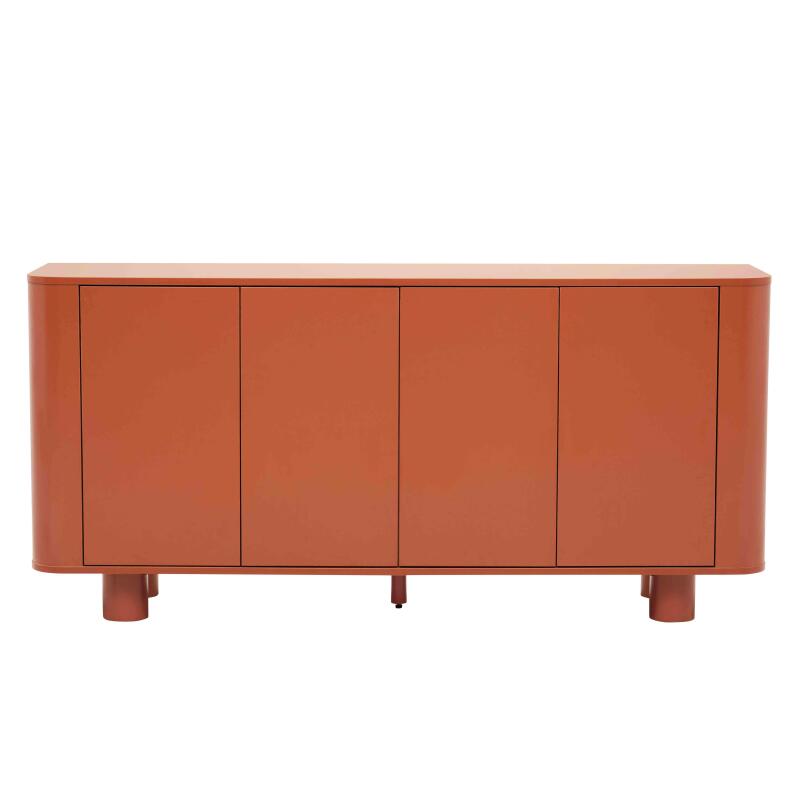 Buffet arancione 4 ante 160 cm (2/8)