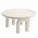 Tavolino da salotto effetto laccato rotondo Ø80 cm