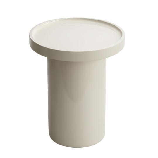 Tavolino da salotto effetto laccato rotondo Ø40 cm