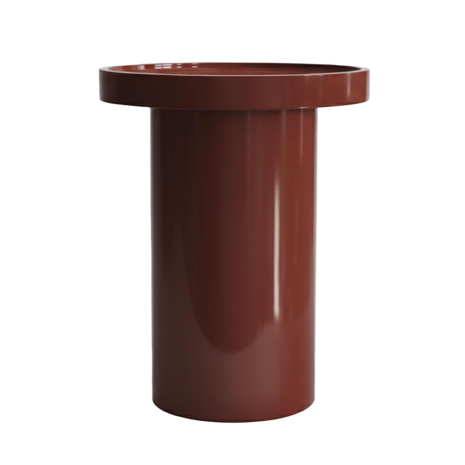 Tavolino da salotto effetto laccato rotondo Ø40 cm