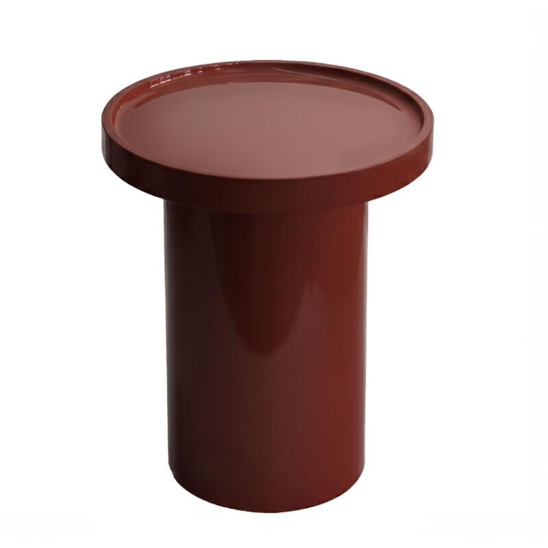 Tavolino da salotto effetto laccato rotondo Ø40 cm