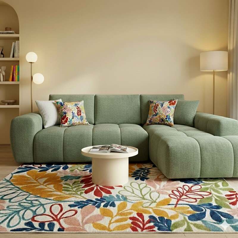 Tavolino da salotto effetto laccato rotondo Ø50 cm (2/4)