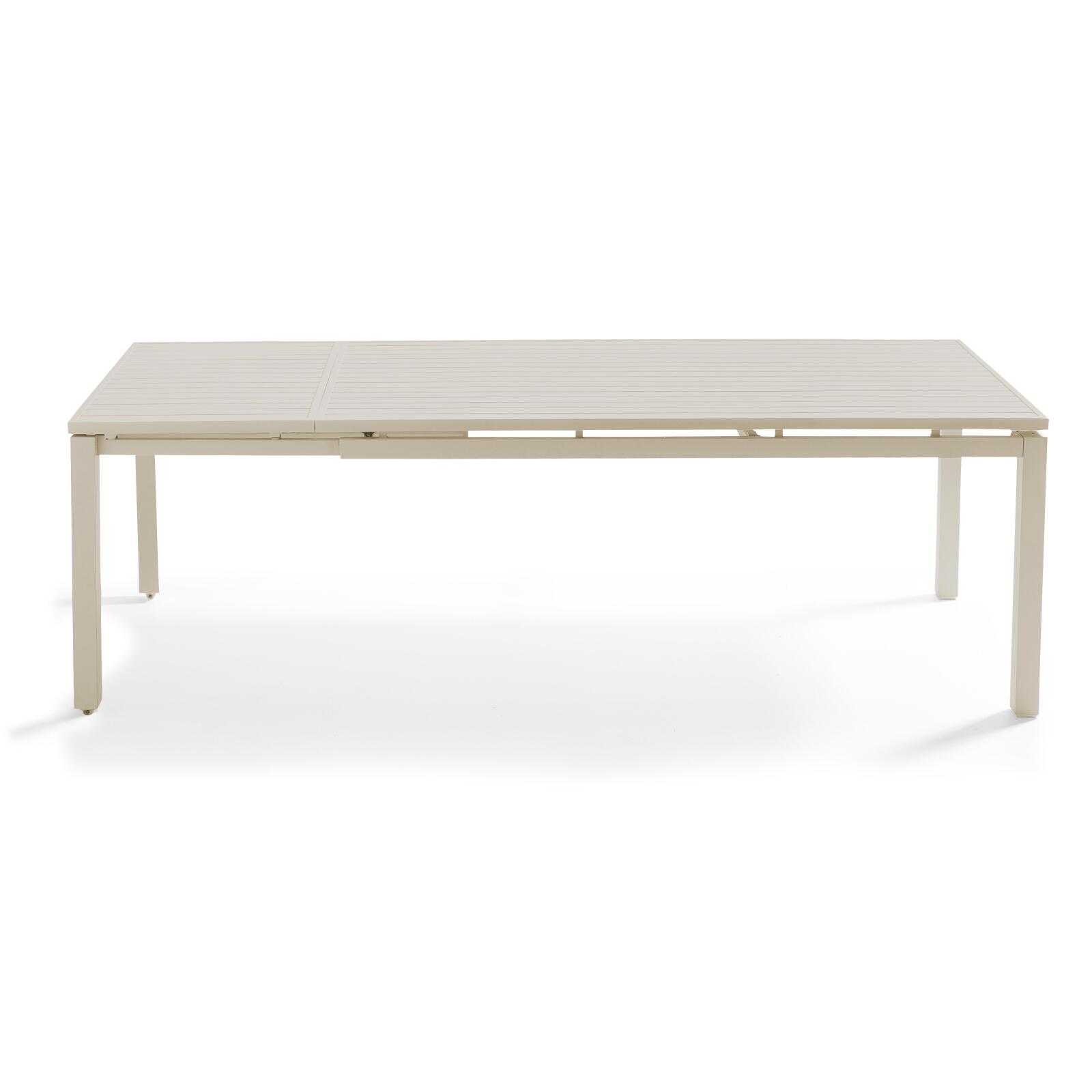 Tavolo da giardino allungabile in alluminio 8 a 10 persone 180/240x90 cm