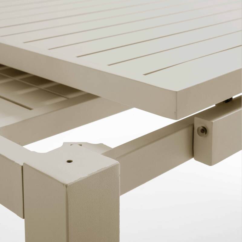 Tavolo da giardino allungabile in alluminio 8 a 10 persone 180/240x90 cm (5/9)