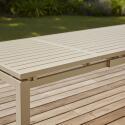 Tavolo da giardino allungabile in alluminio 8 a 10 persone 180/240x90 cm