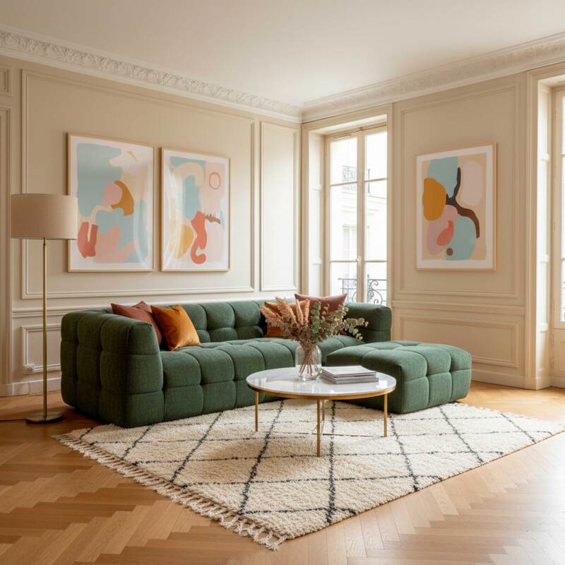 Pouf in tessuto (6/7)