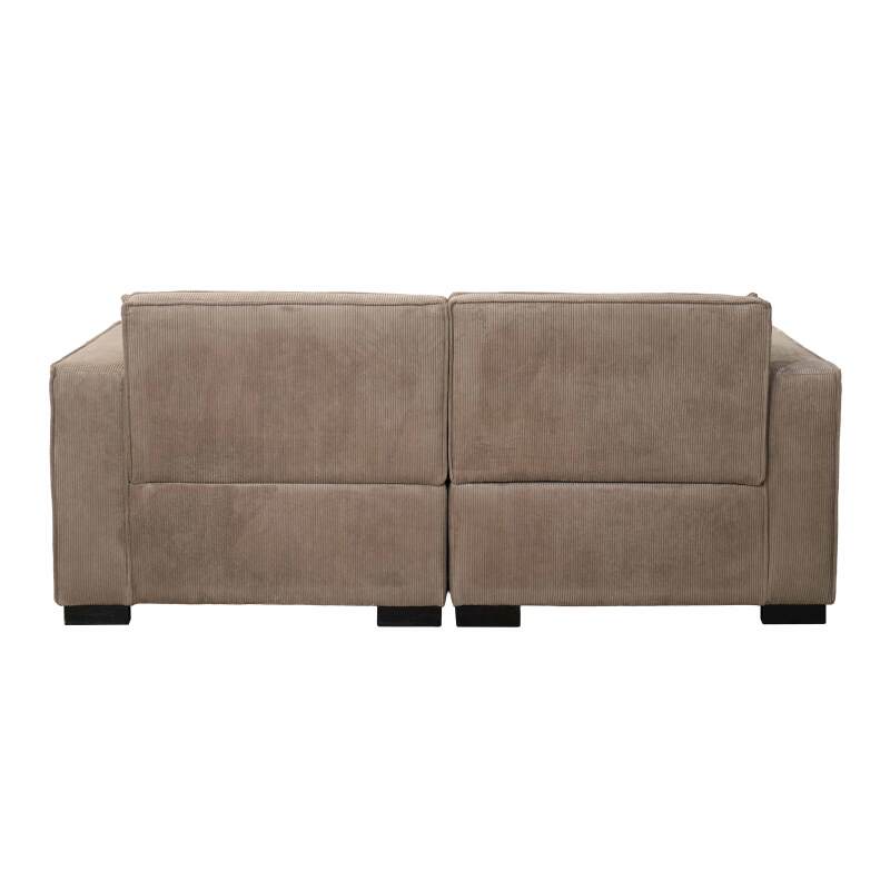 Divano 2 posti in velluto a coste con cuscini (4/6)