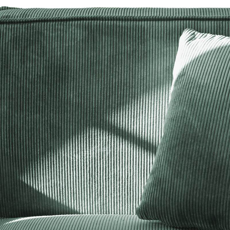 Divano 2 posti in velluto a coste con cuscini (6/9)