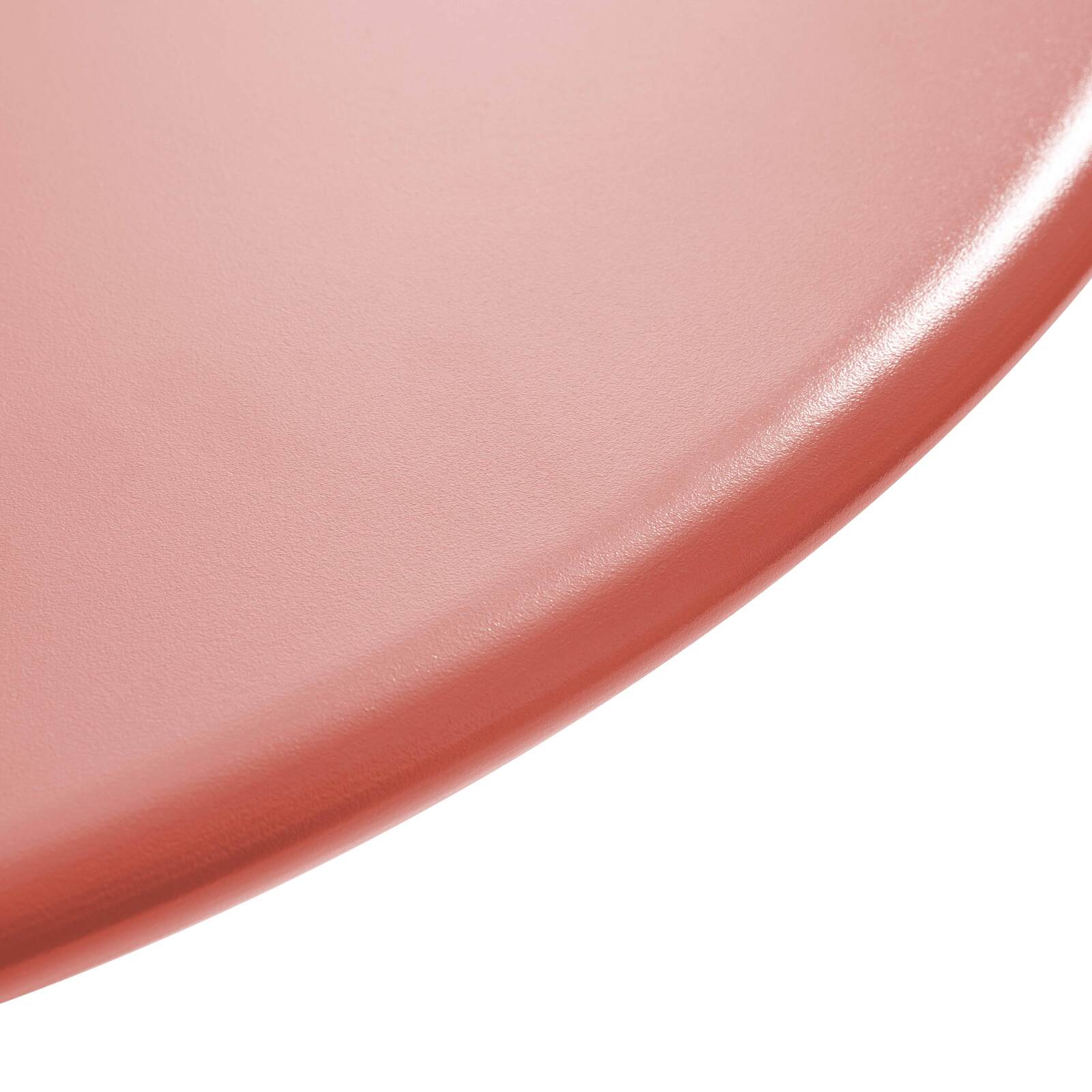 Tavolo da giardino bistrot rotonda inclnabile in metallo con piede incassato 70x70 cm e 2 sedie