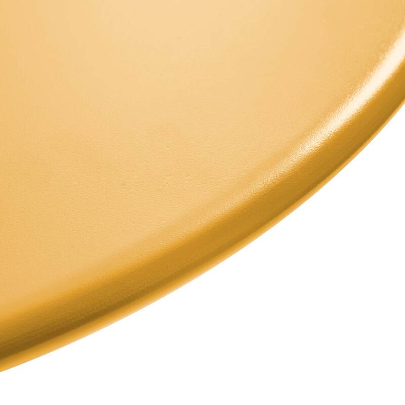 Tavolo da giardino bistrot rotonda inclnabile in metallo con piede incassato 70x70 cm e 2 sedie (3/8)