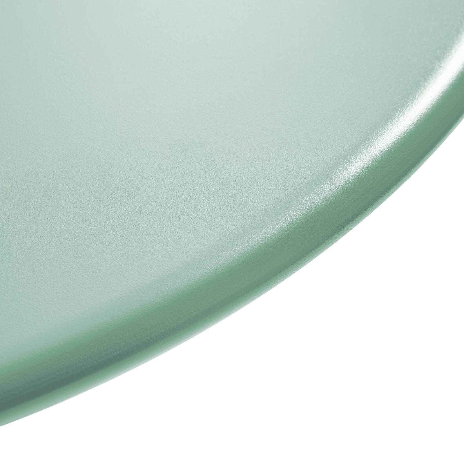 Tavolo da giardino bistrot rotonda inclnabile in metallo con piede incassato 70x70 cm e 2 sedie