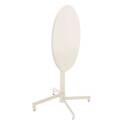 Tavolo da giardino bistrot rotonda inclinabile in metallo con piede incassato 70x70 cm e 2 sedie con braccioli