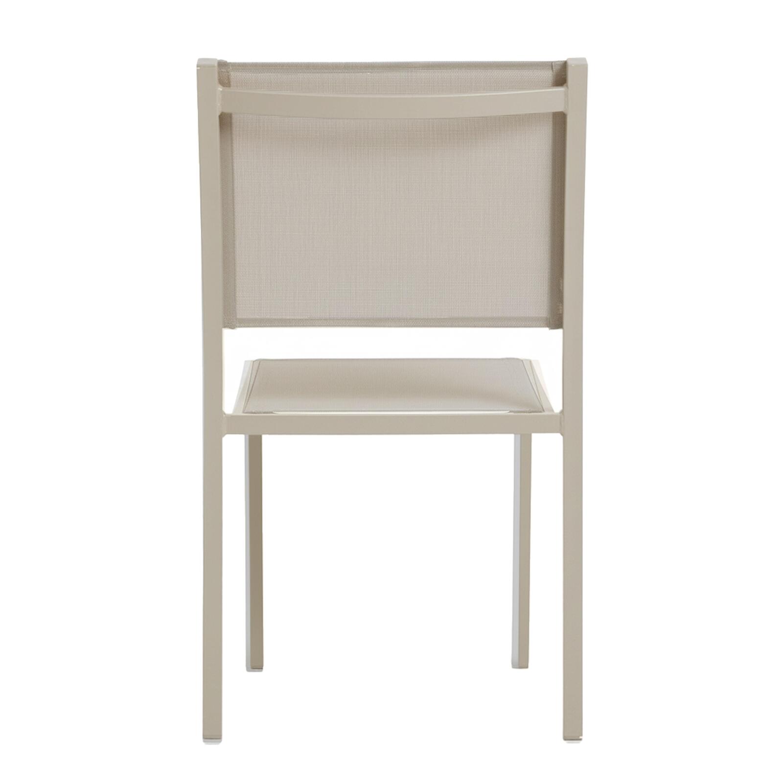 Sedia da giardino in alluminio e textilene