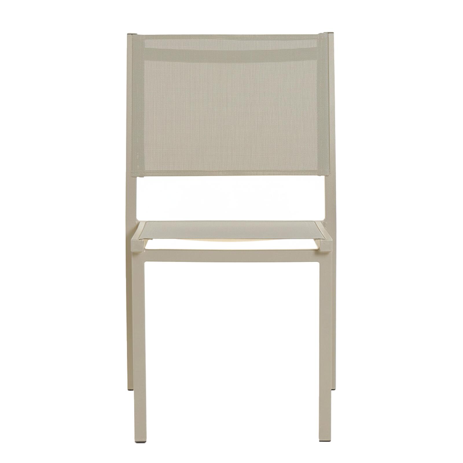 Sedia da giardino in alluminio e textilene