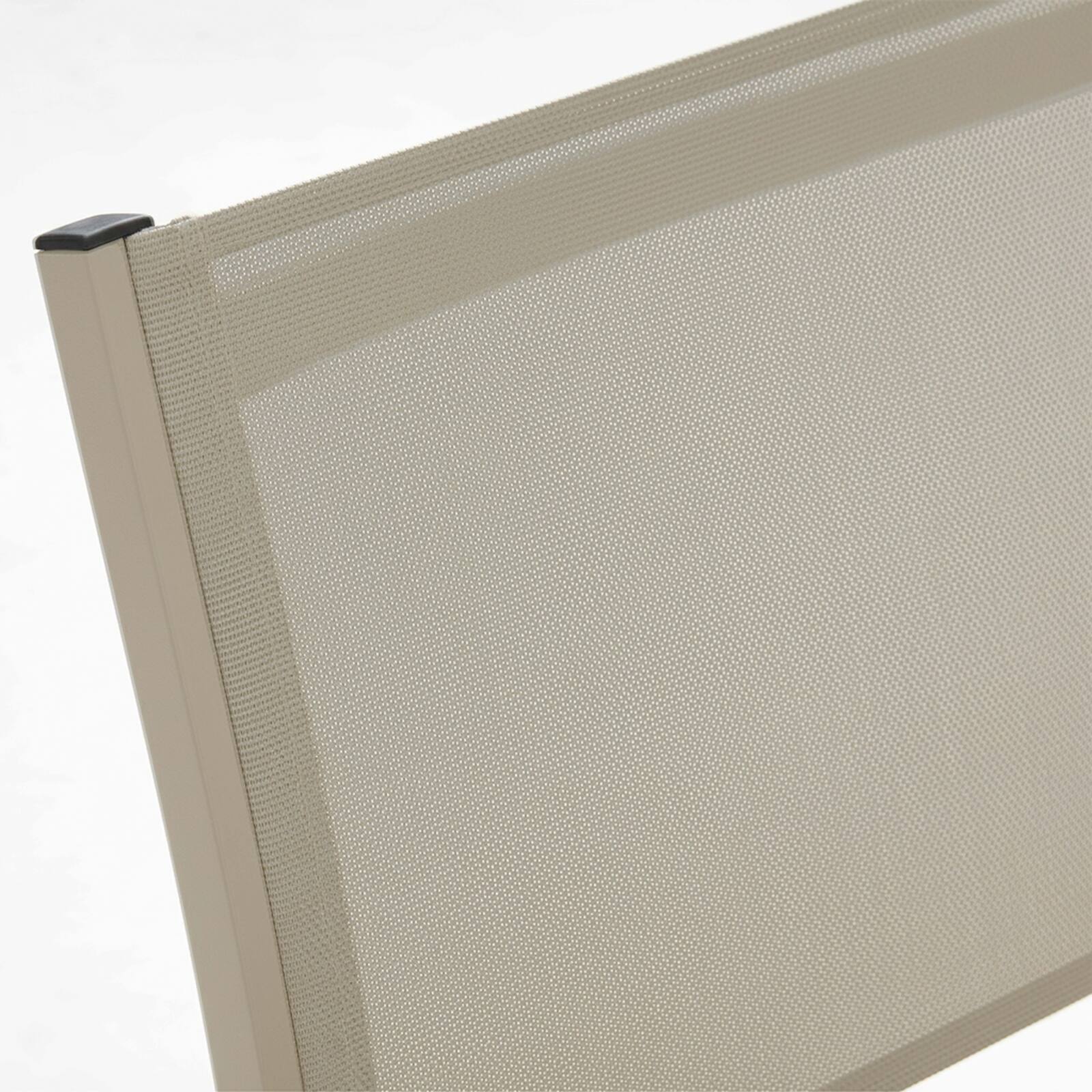 Sedia da giardino in alluminio e textilene