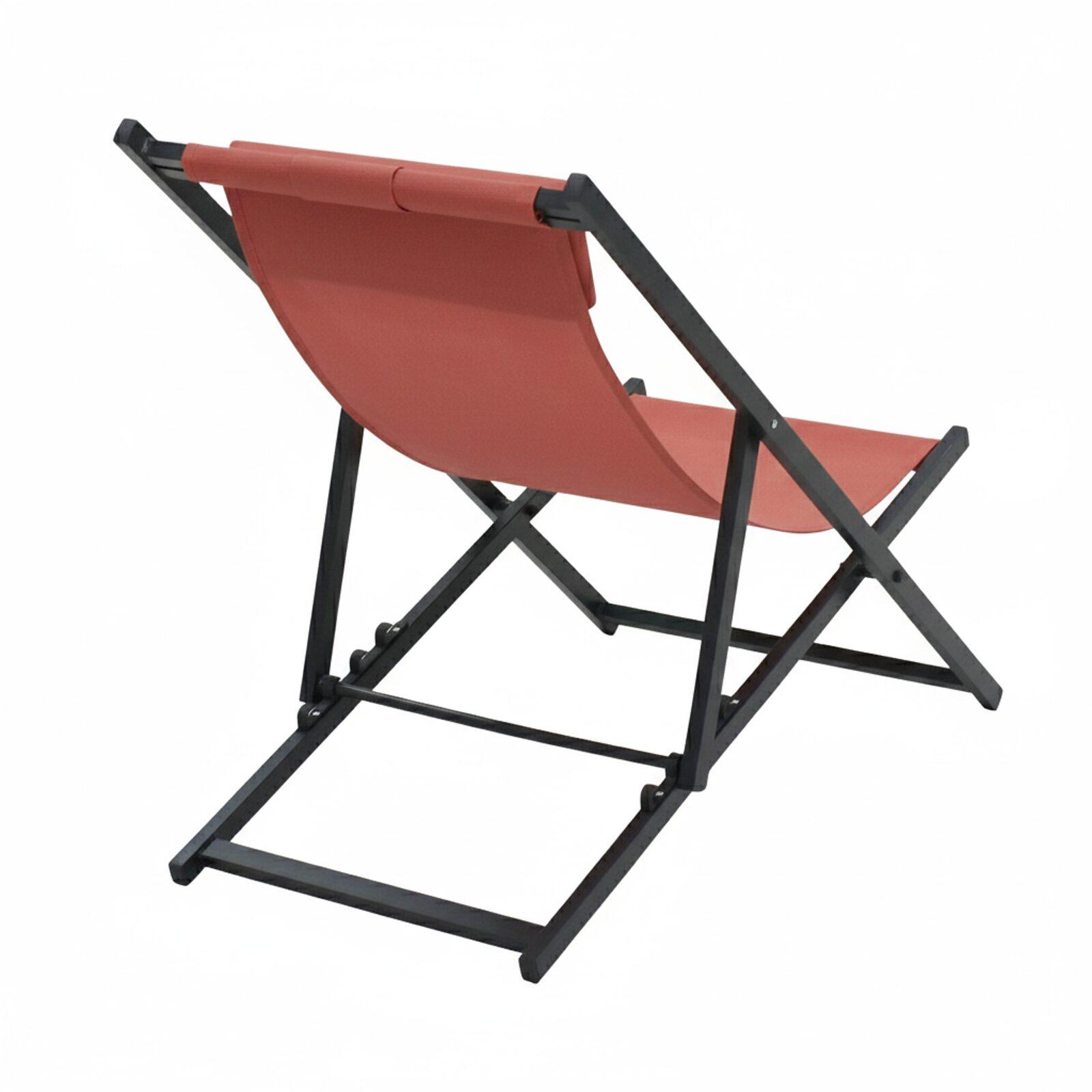 Set di 2 sedie sdraio in alluminio reclinabili a 4 posizioni