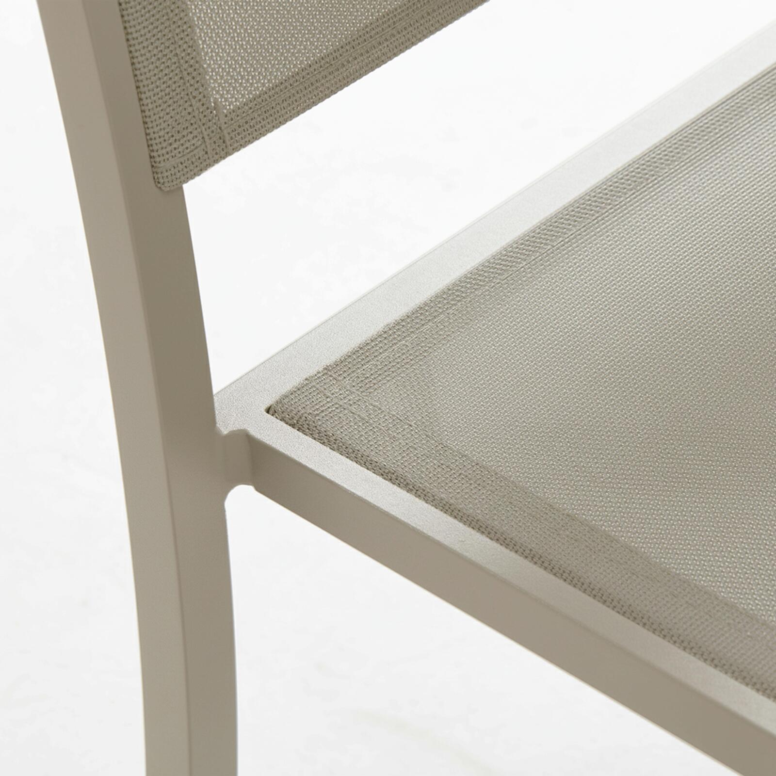 Sedie da giardino in alluminio e Textilene - Set di 2