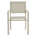 Sedie da giardino in alluminio e Textilene con braccioli - Set di 2