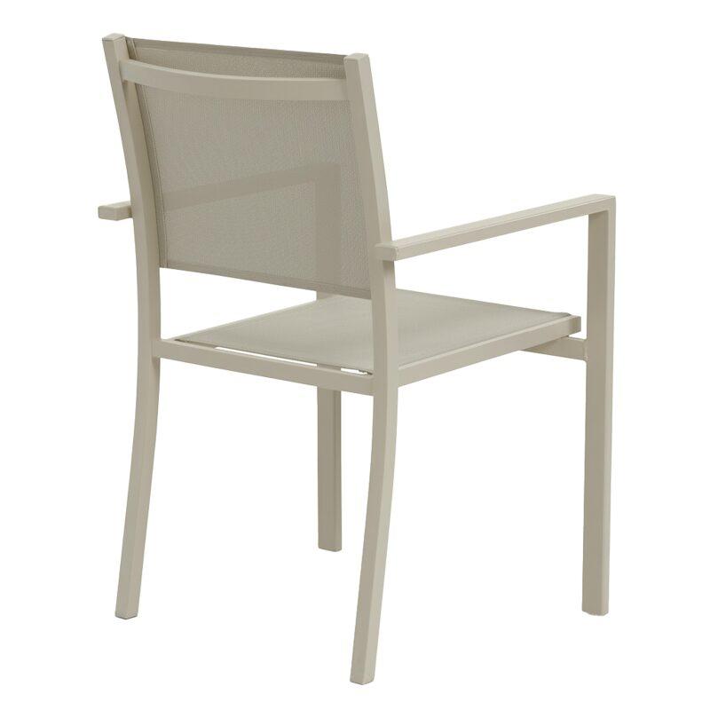 Sedie da giardino in alluminio e Textilene con braccioli - Set di 2 (5/7)