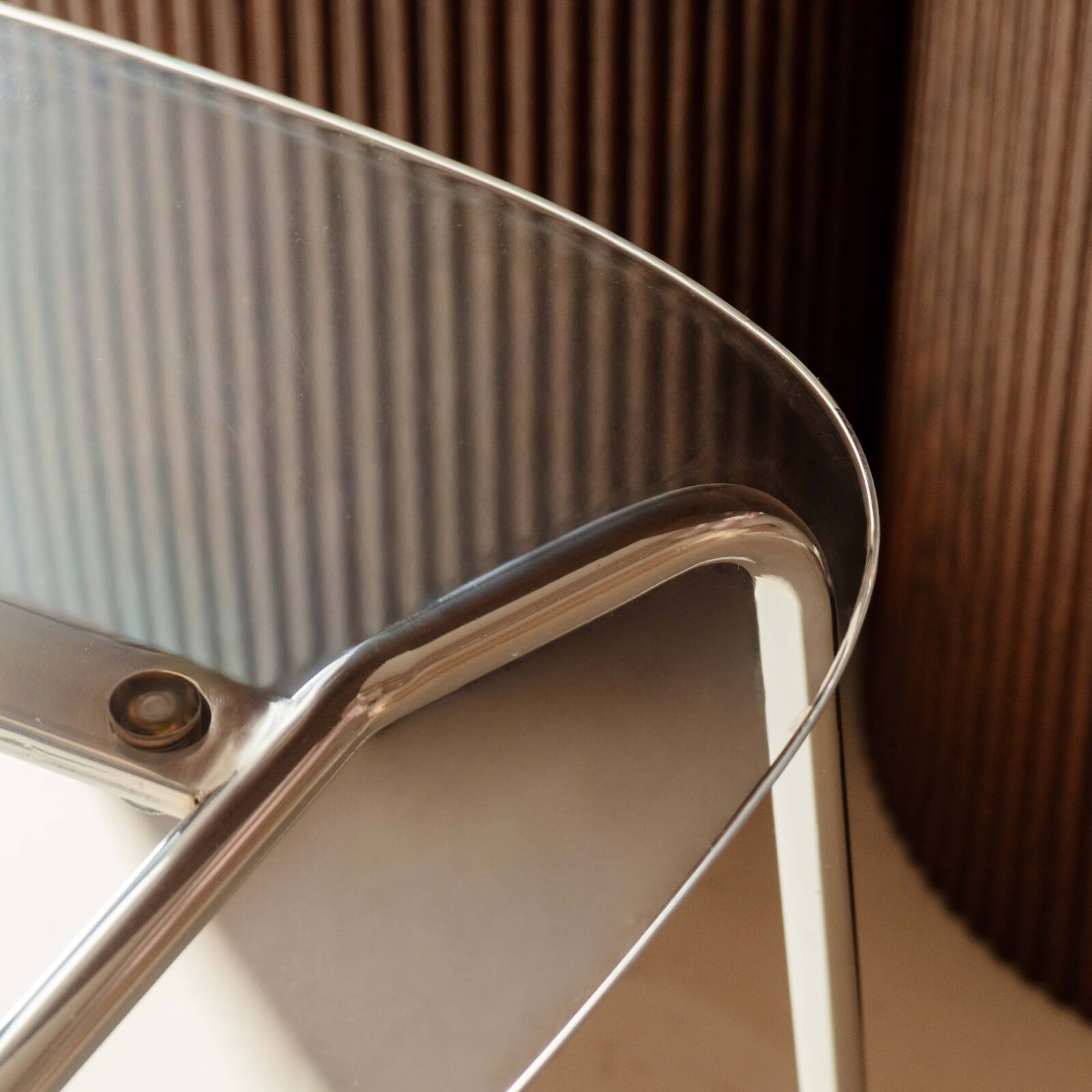 Sedie in plastica e metallo trasparenti - Set di 2