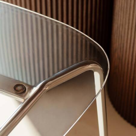 Sedie in plastica e metallo trasparenti - Set di 2 (6/7)