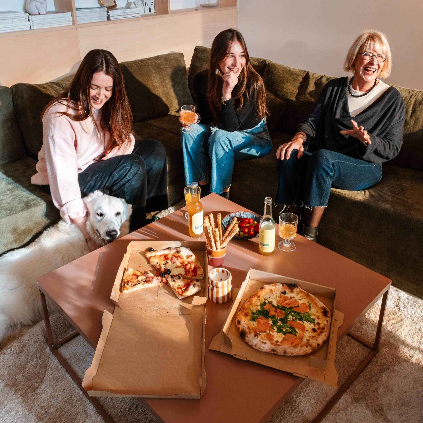 Tavolino da salotto in metallo quadrato 90x90 cm