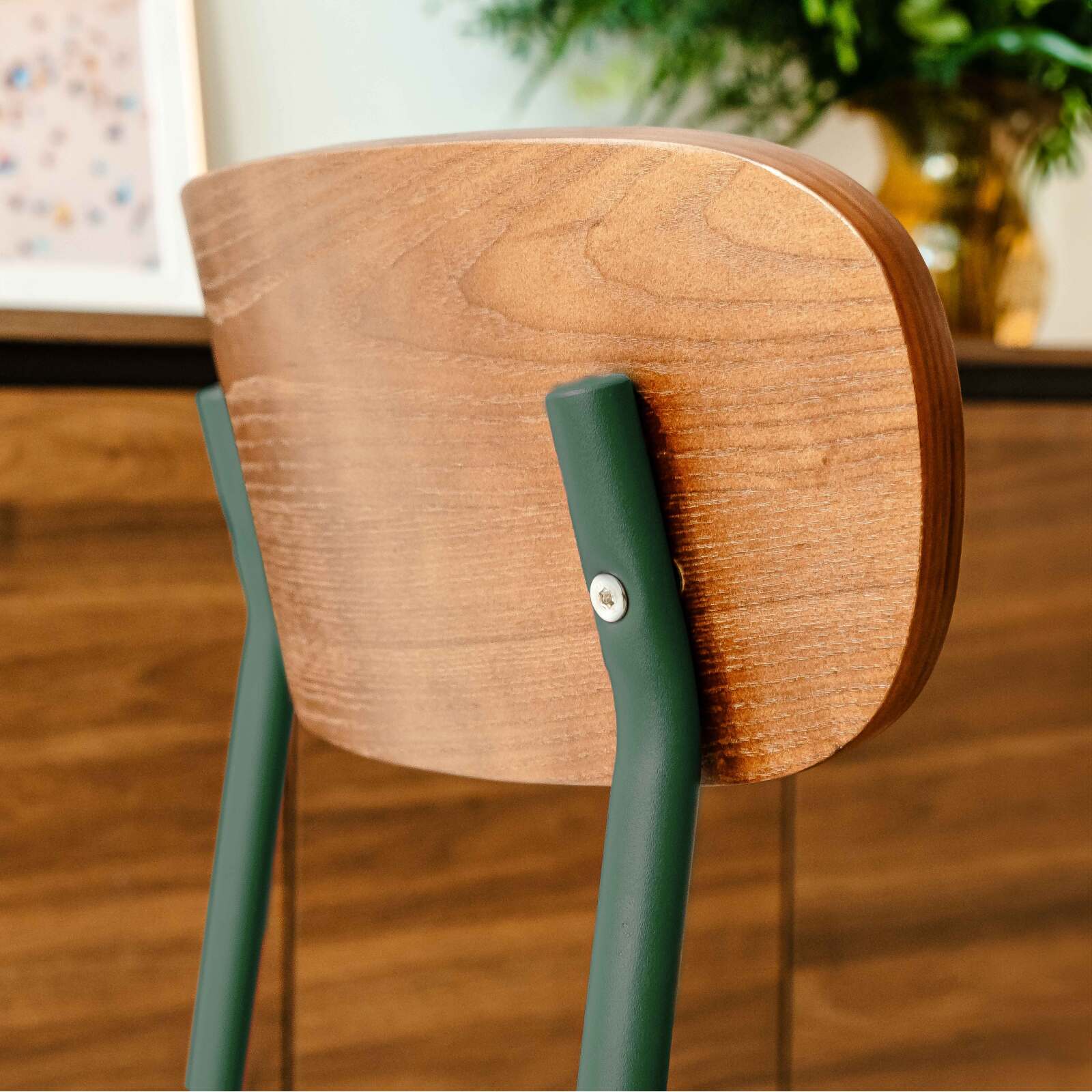 Sedie in legno e metallo - Set di 2