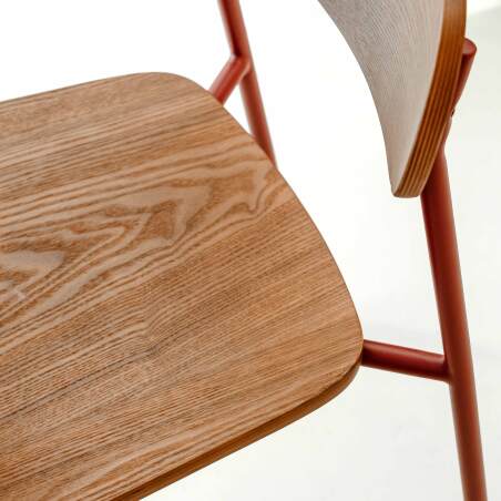 Sedie in legno e metallo - Set di 2 (6/8)