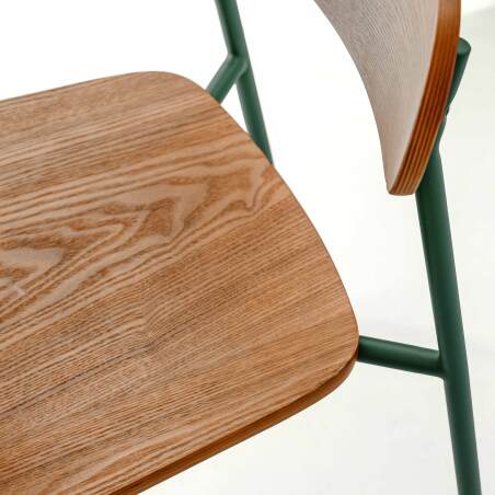 Sedie in legno e metallo - Set di 2 (6/7)