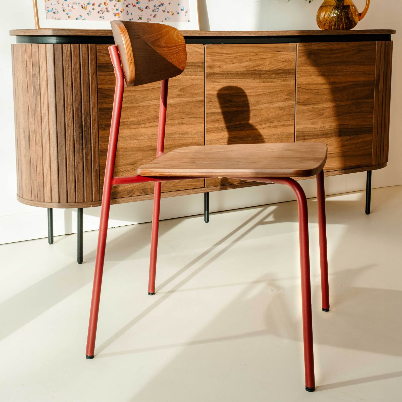 Sedie in legno e metallo - Set di 2