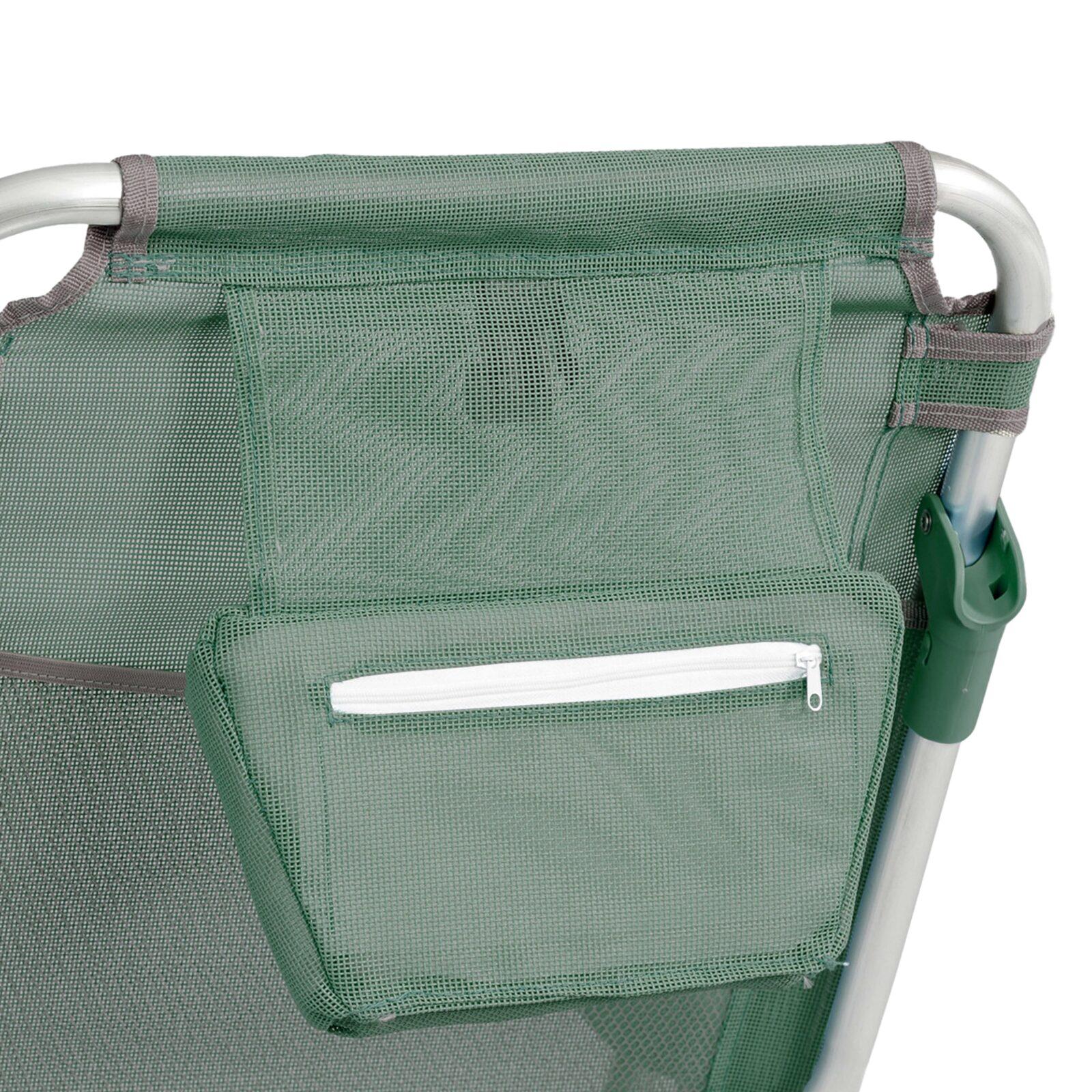 Sdraio da mare pieghevole reclinabile in 4 posizioni