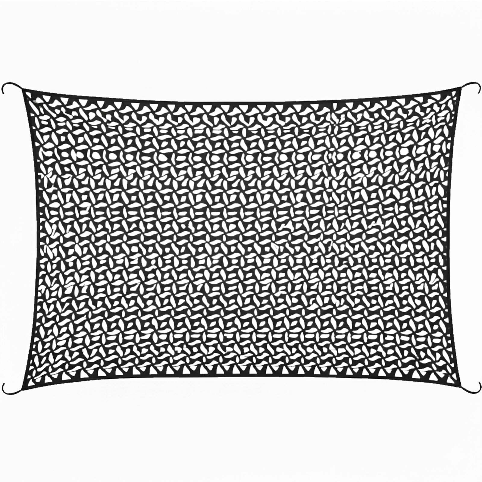 Vela rettangolare traforata reversibile 4x3 m