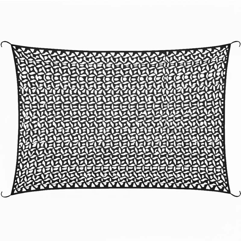 Vela rettangolare traforata reversibile 4x3 m (4/7)